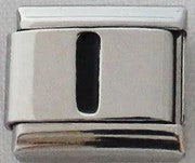 Italian Charms 9mm - Letters in Black