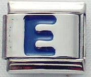 Italian Charms 9mm - Letters in Blue