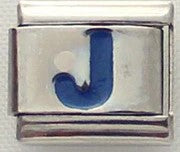 Italian Charms 9mm - Letters in Blue