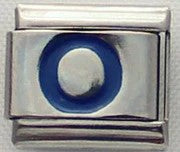 Italian Charms 9mm - Letters in Blue