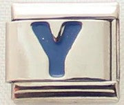 Italian Charms 9mm - Letters in Blue