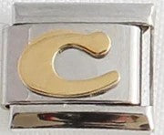Italian Charms 9mm - Letters in Gold Plated