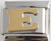 Italian Charms 9mm - Letters in Gold Plated