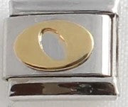 Italian Charms 9mm - Letters in Gold Plated