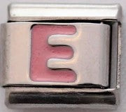 Italian Charms 9mm - Letters in Pink