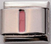 Italian Charms 9mm - Letters in Pink