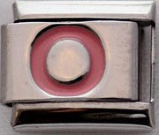 Italian Charms 9mm - Letters in Pink